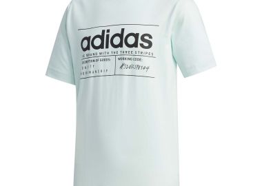 BOYS` BRILLIANT BASIC TEE ΠΡΑΣΙΝΟ - ADIDAS SPORT INSPIRED - 